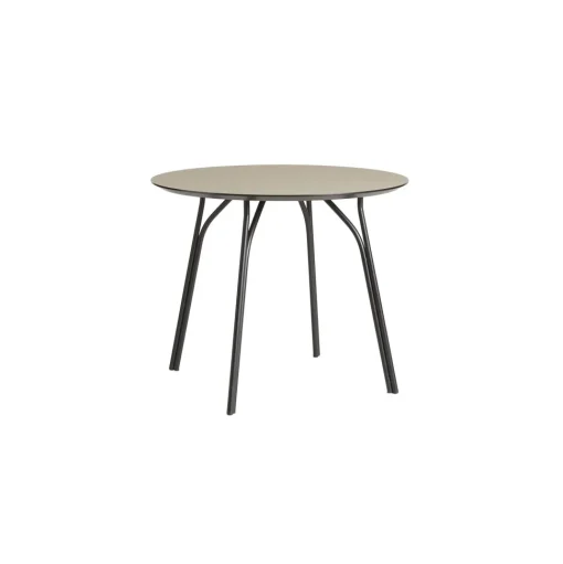 Woud Tree Rundt BordØ90 Sort/Beige Laminat