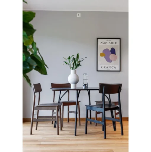 Woud Tree Rundt BordØ120 Sort/Gråsort Laminat