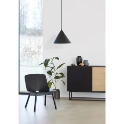 Woud Virka Kommode Høj Hvid/Sort